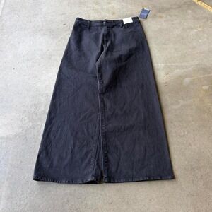 2000s wide leg sailor black trousers